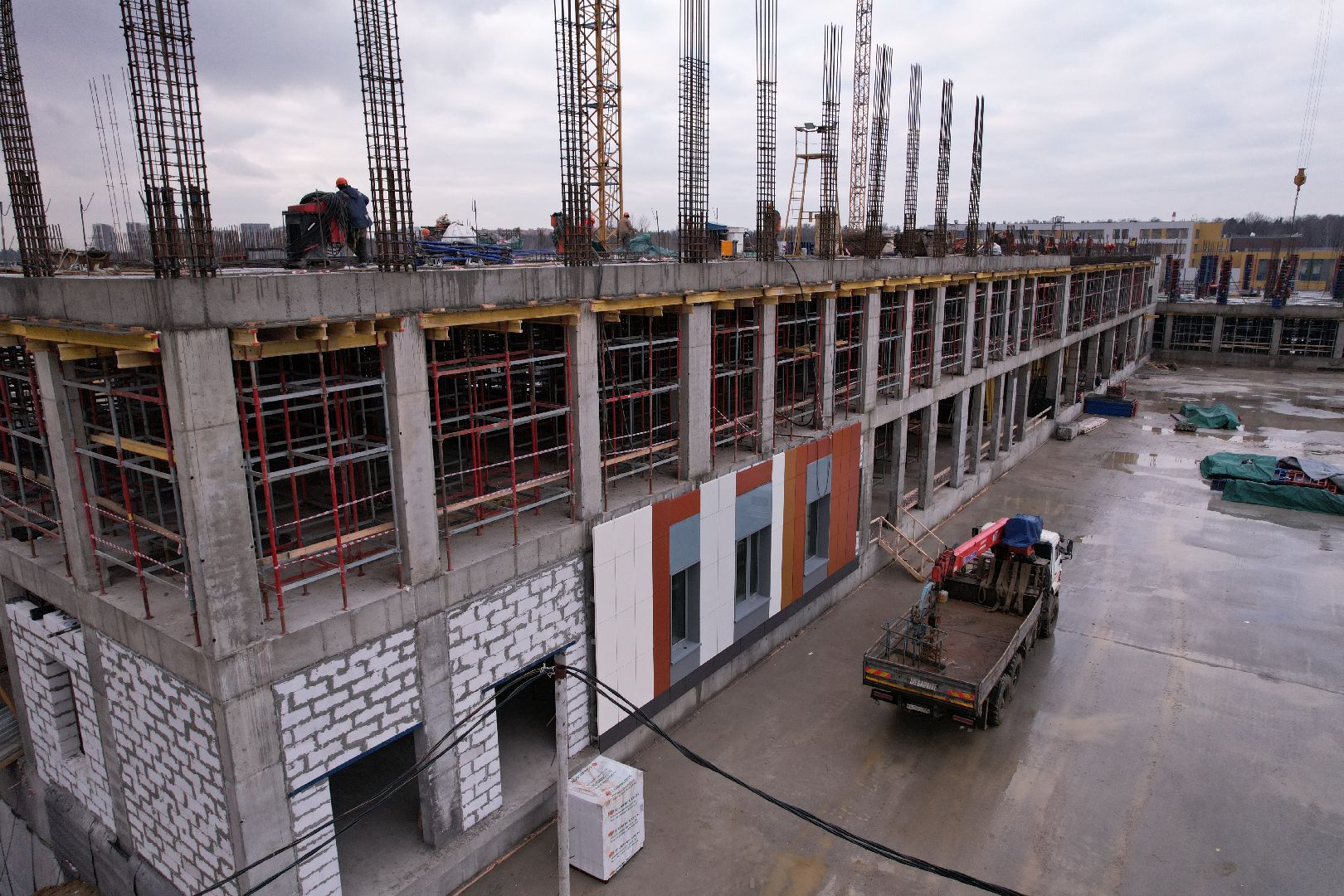 видео с коптера, балашиха, госпиталь,