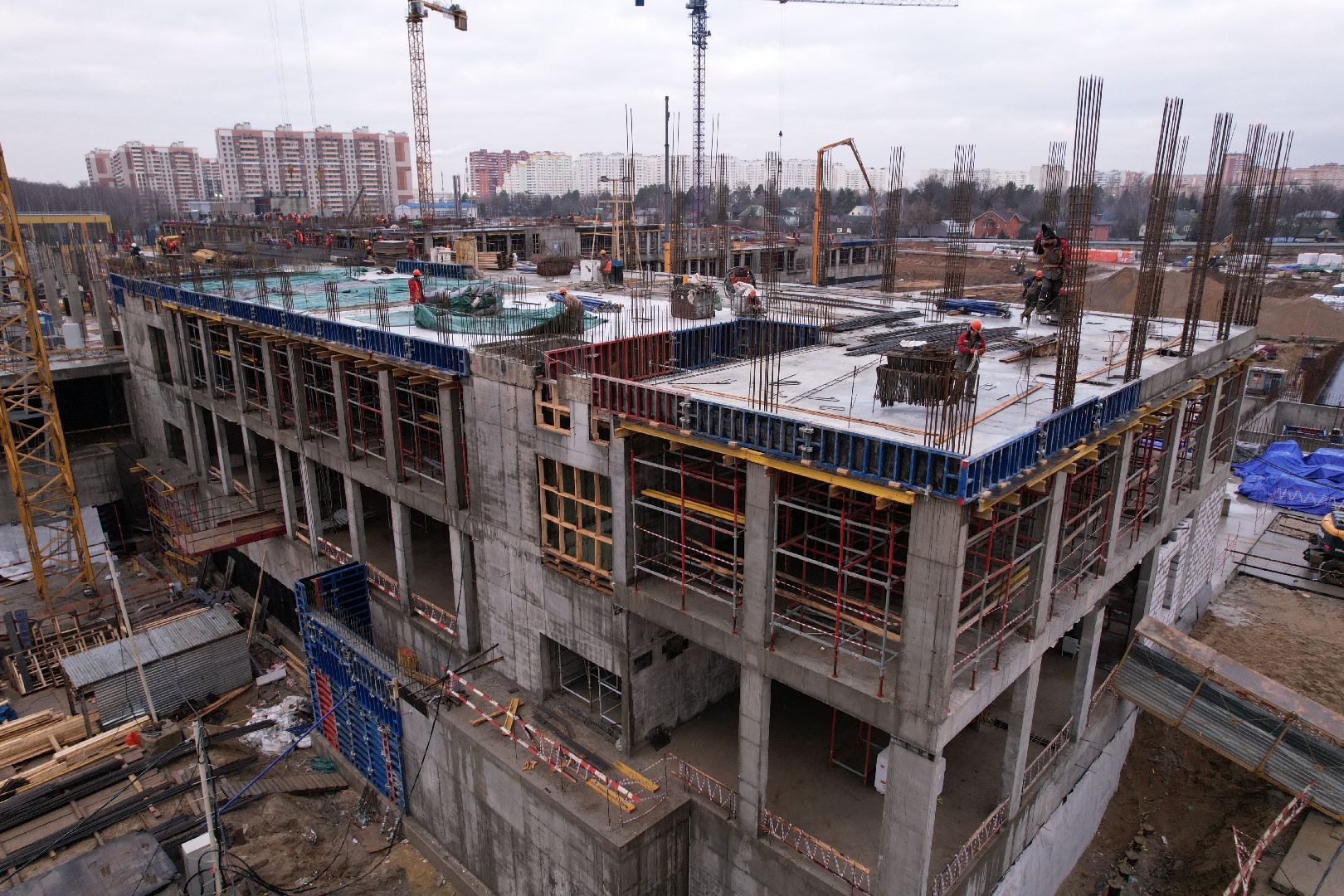 видео с коптера, балашиха, госпиталь,