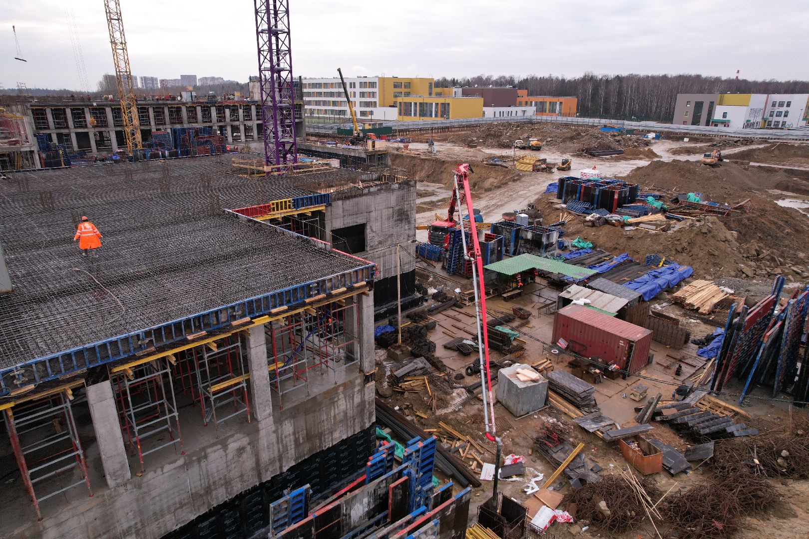 видео с коптера, балашиха, госпиталь,