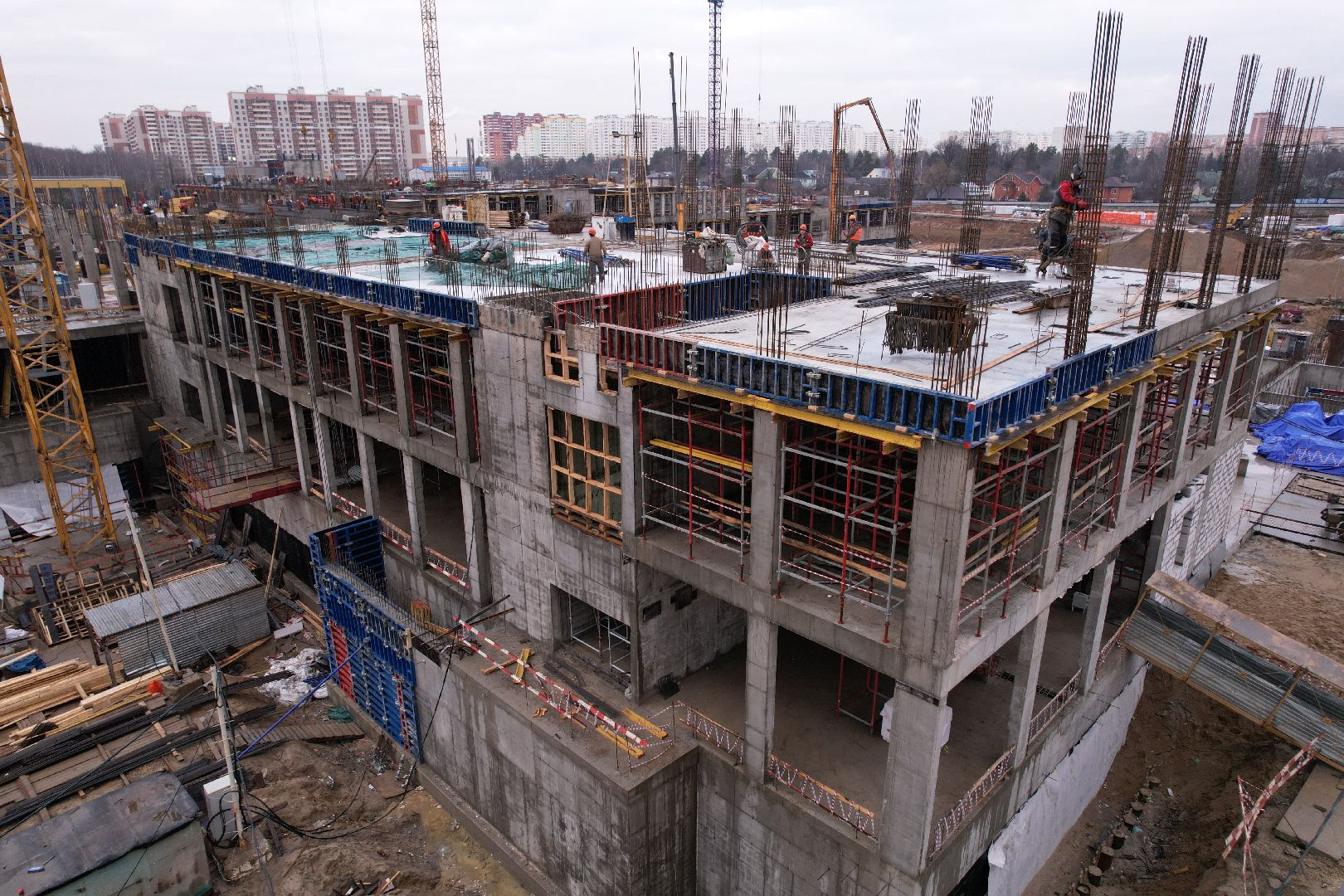 видео с коптера, балашиха, госпиталь,