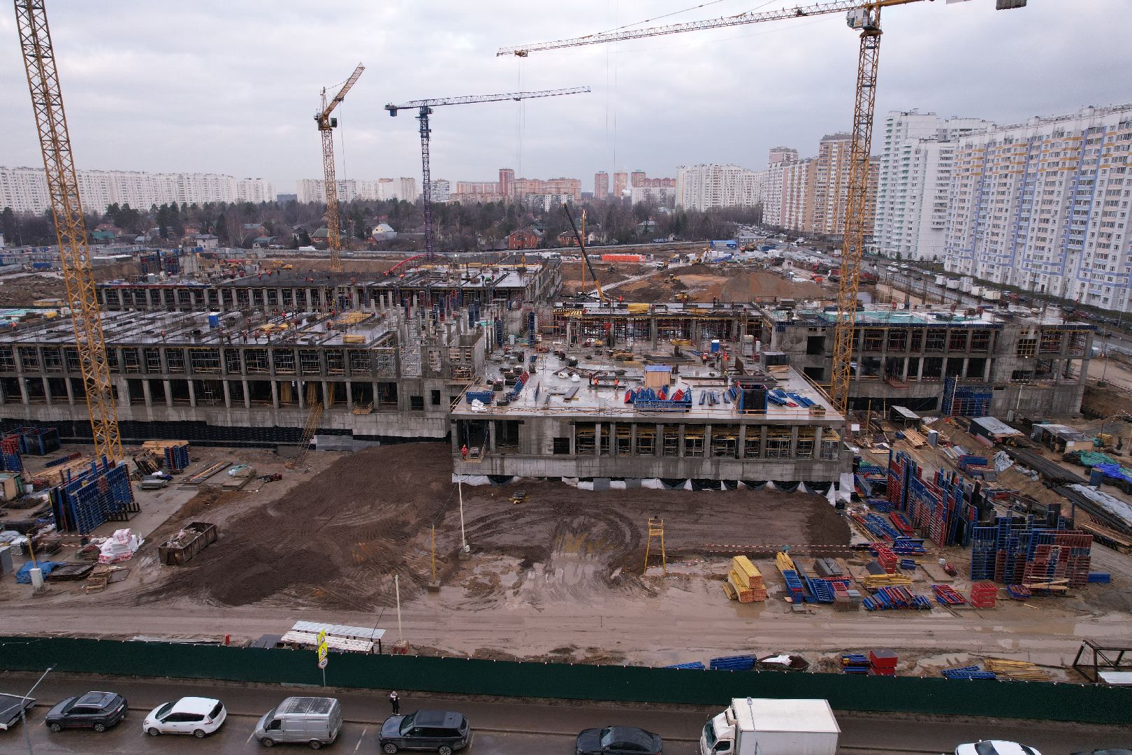 видео с коптера, балашиха, госпиталь,