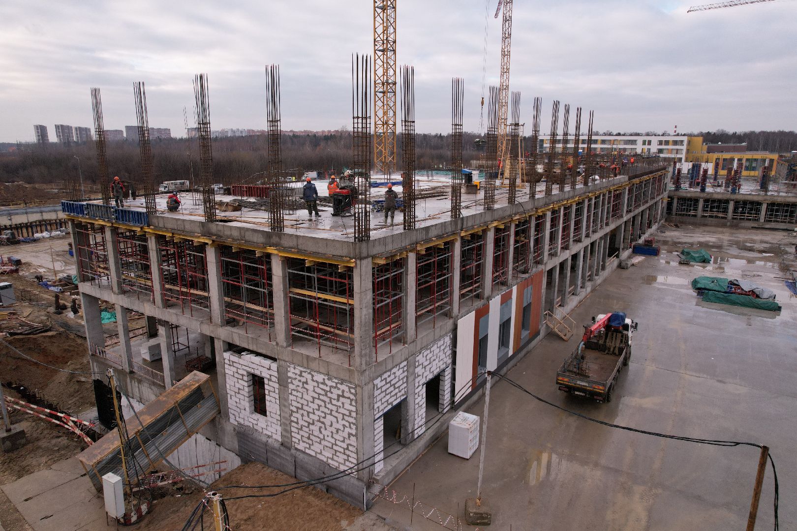 видео с коптера, балашиха, госпиталь,