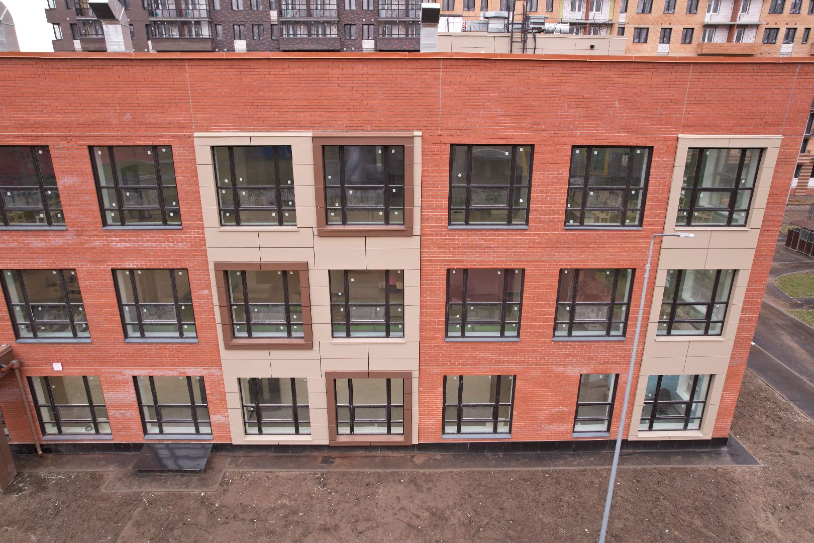 видео с коптера, балашиха, детский сад,