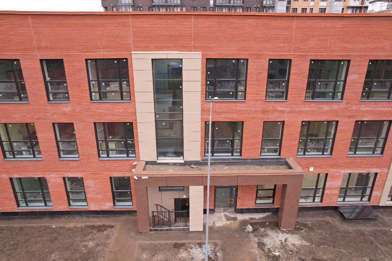 видео с коптера, балашиха, детский сад,