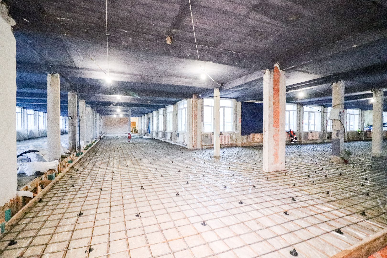 Клин, общество, строительство, стройка школы, вертикалки,