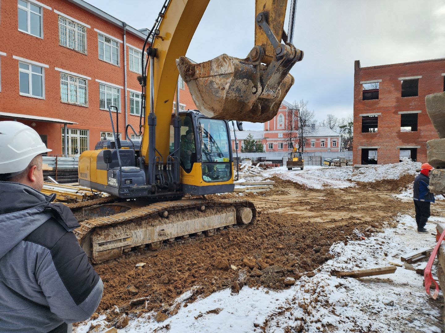 Чехов, поселок Мещерское, психиатрическая больница, лечебный корпус, строительство, реконструкция, временные дороги, обратная засыпка, прокладка дорог, дорожные работы, земляные работы, вертикалки,