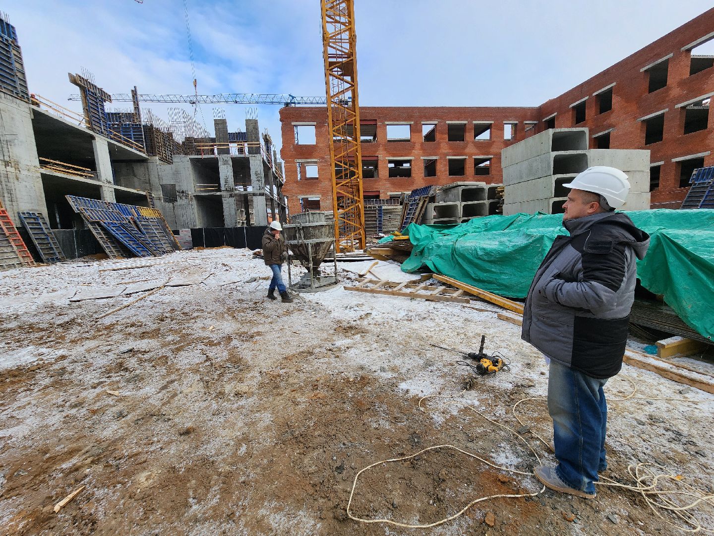 Чехов, поселок Мещерское, психиатрическая больница, лечебный корпус, строительство, реконструкция, временные дороги, обратная засыпка, прокладка дорог, дорожные работы, земляные работы, вертикалки,
