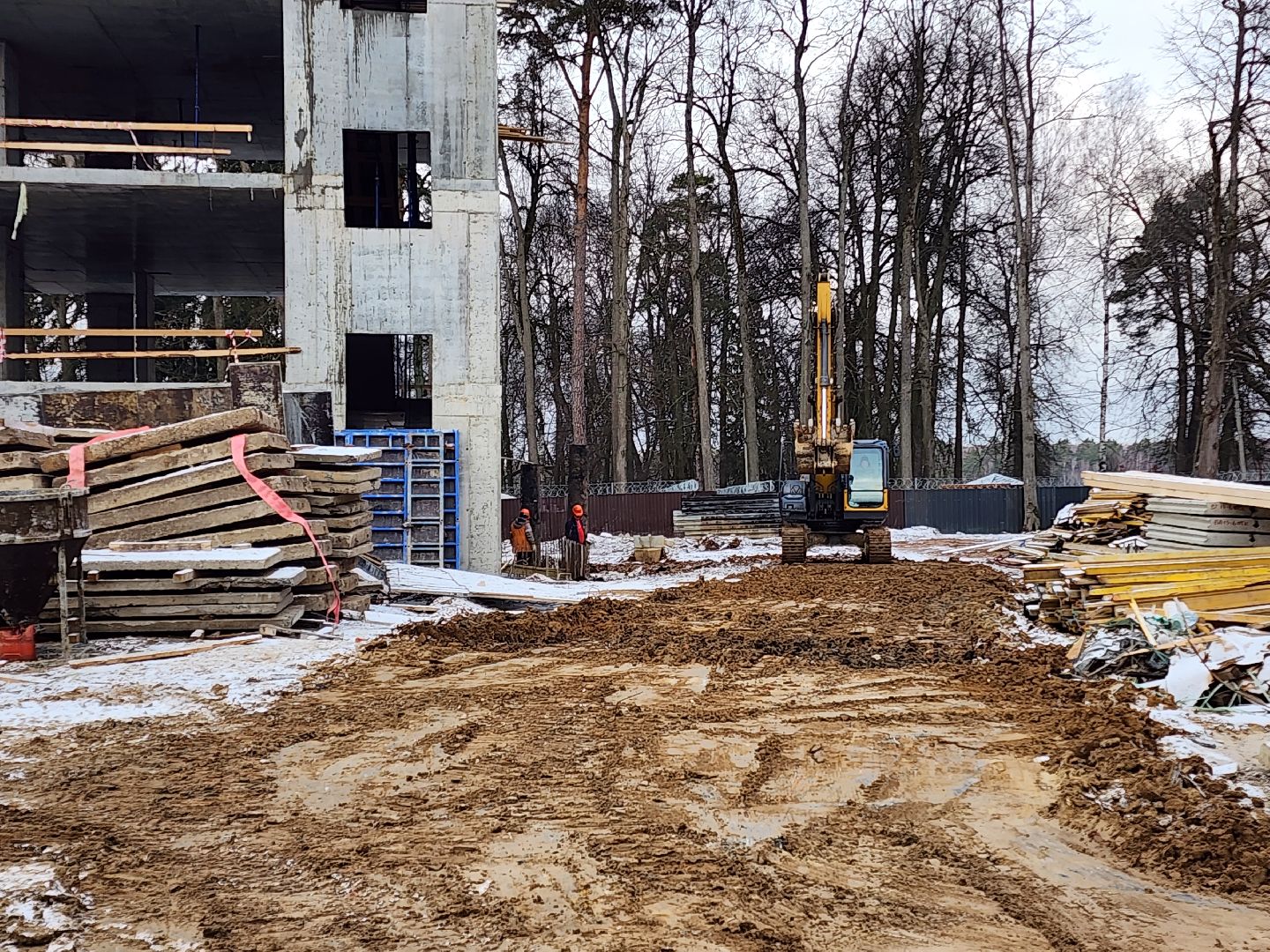 Чехов, поселок Мещерское, психиатрическая больница, лечебный корпус, строительство, реконструкция, временные дороги, обратная засыпка, прокладка дорог, дорожные работы, земляные работы, вертикалки,