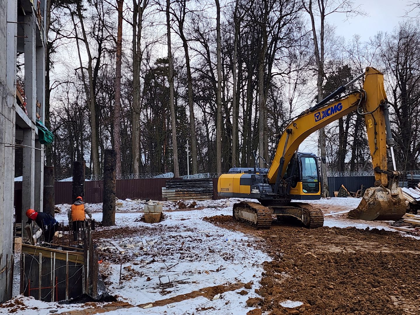 Чехов, поселок Мещерское, психиатрическая больница, лечебный корпус, строительство, реконструкция, временные дороги, обратная засыпка, прокладка дорог, дорожные работы, земляные работы, вертикалки,