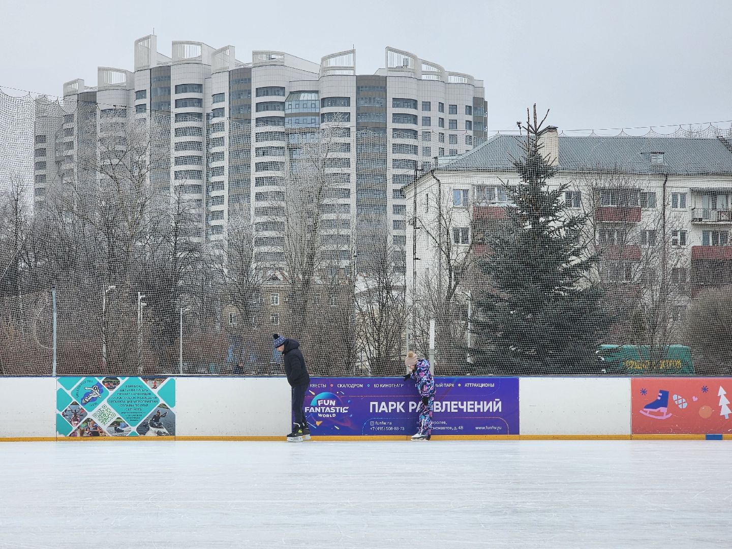 вертикалки, королёв, лед, каток, зима,
