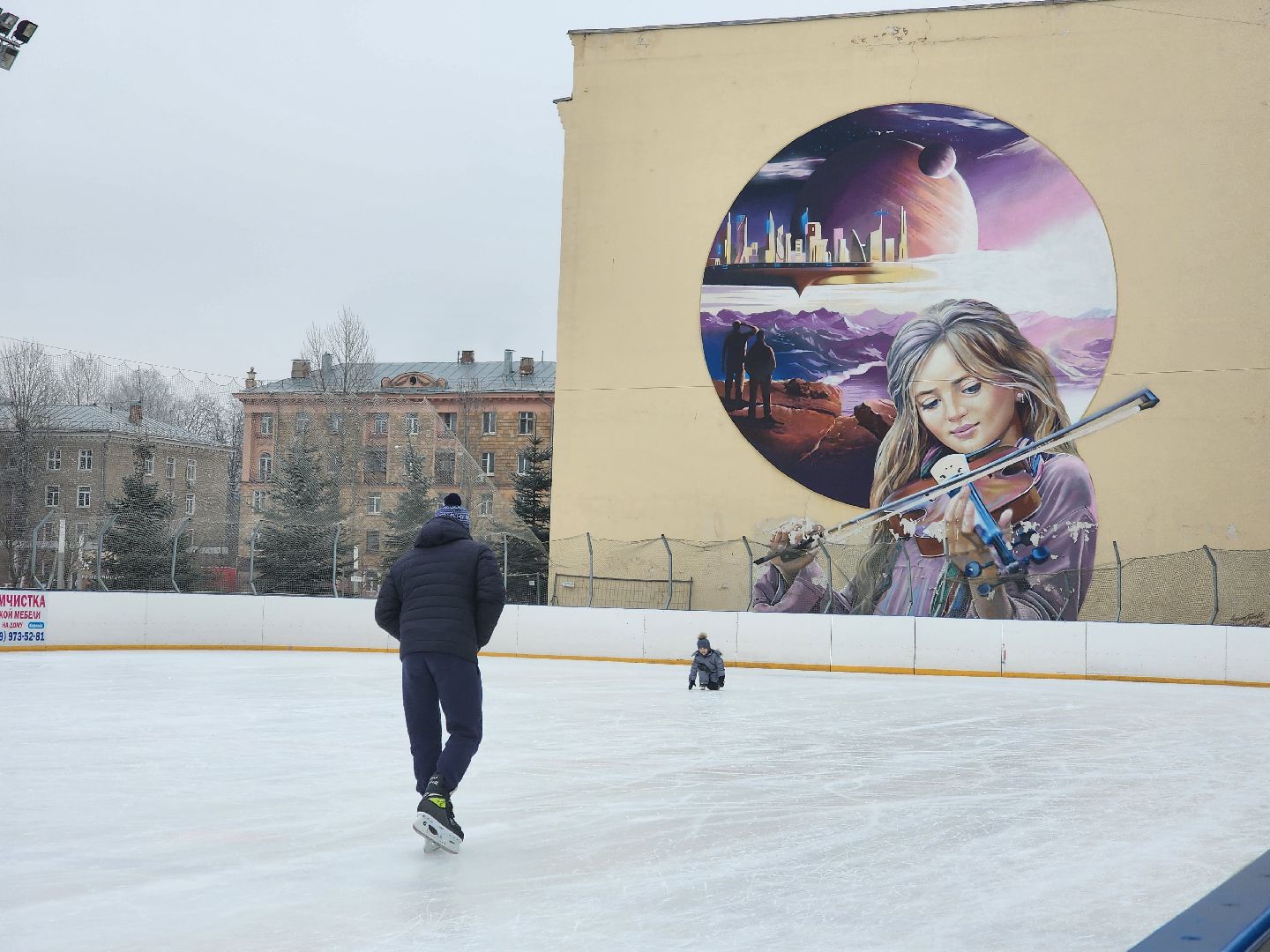 вертикалки, королёв, лед, каток, зима,