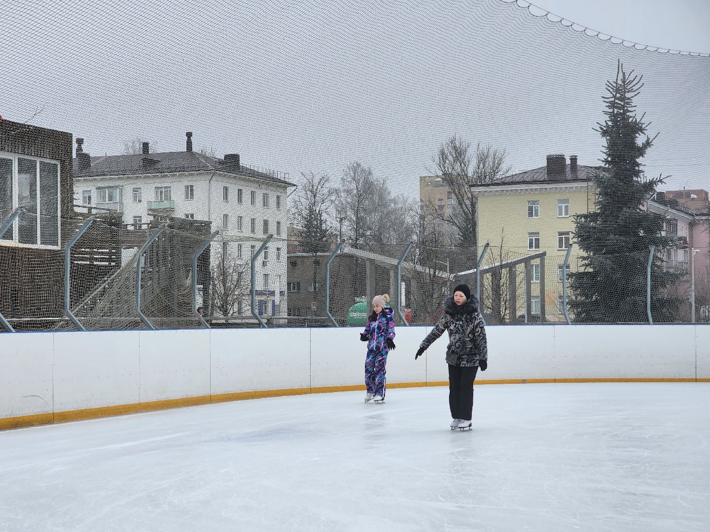 вертикалки, королёв, лед, каток, зима,