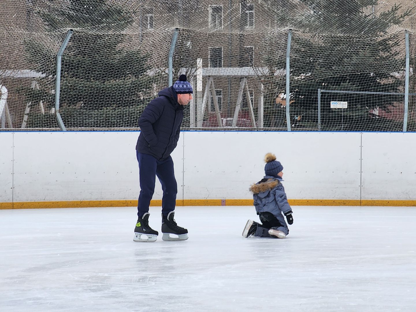 вертикалки, королёв, лед, каток, зима,