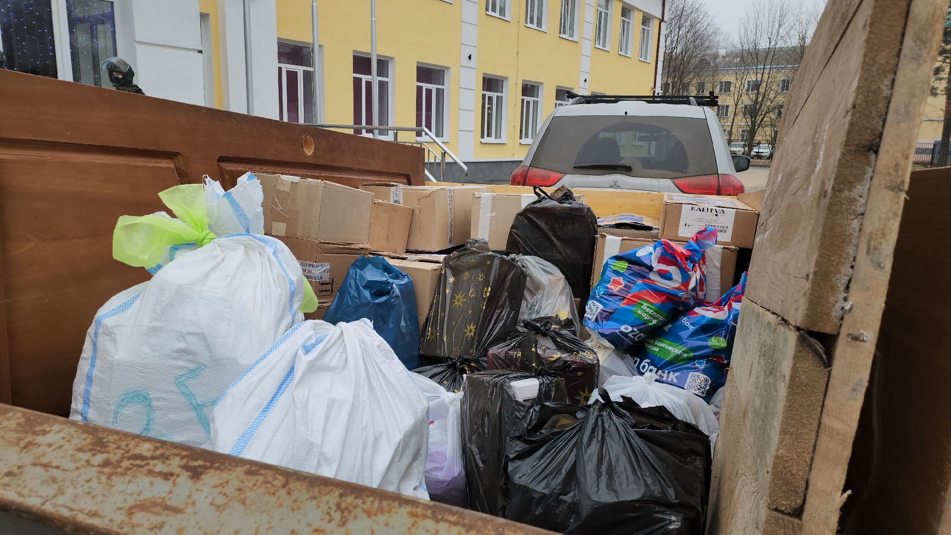 Дубна, школа, гуманитарная помощь, Сбор, день защитника отечества, вертикалки,