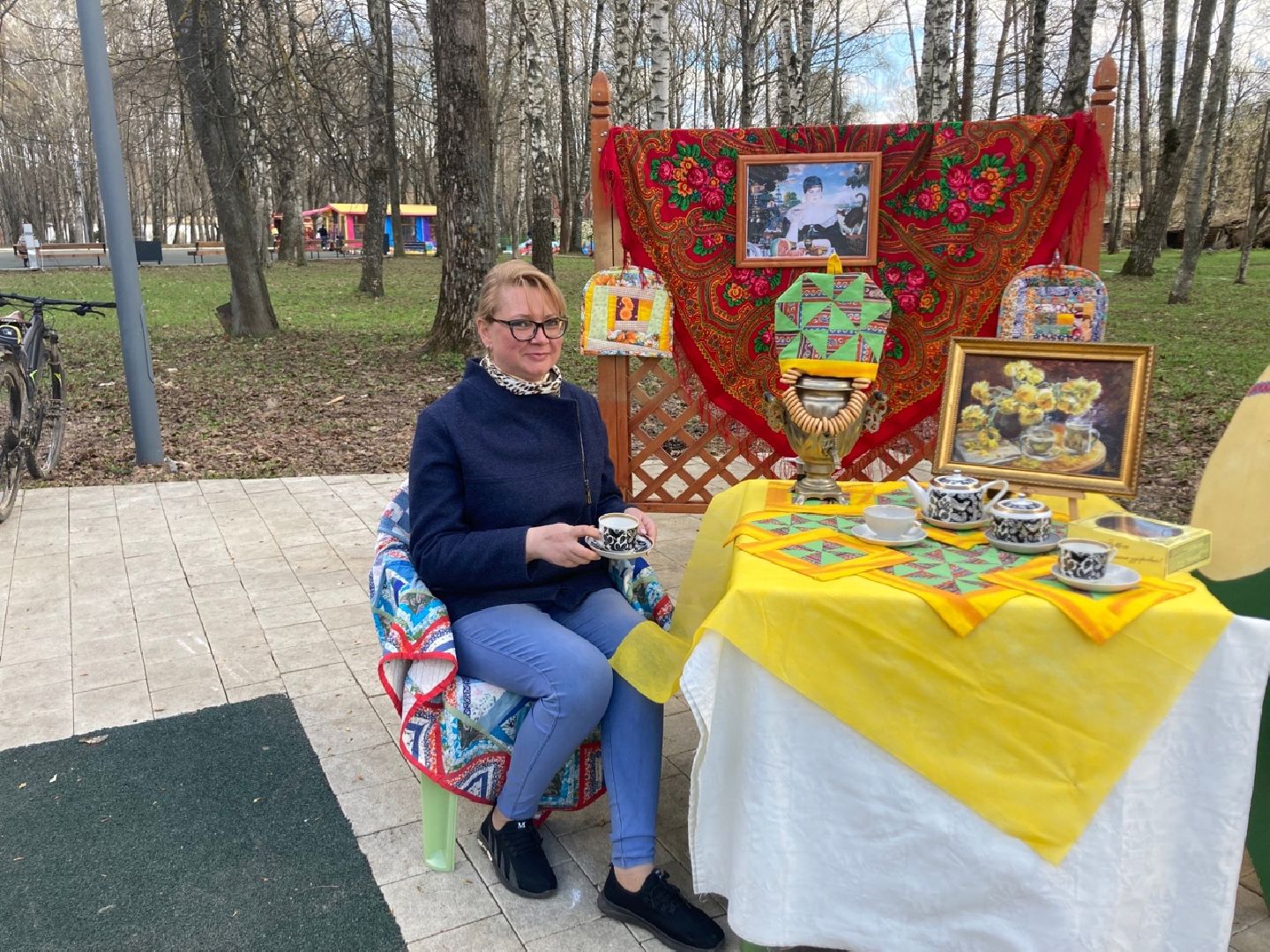 Солнечногорск, парк, чай, самовар, отдых