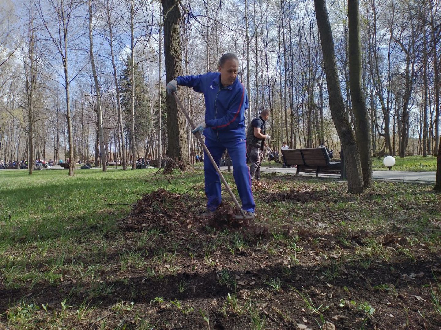 благоустройство, парк, субботник, Лосино-Петровский