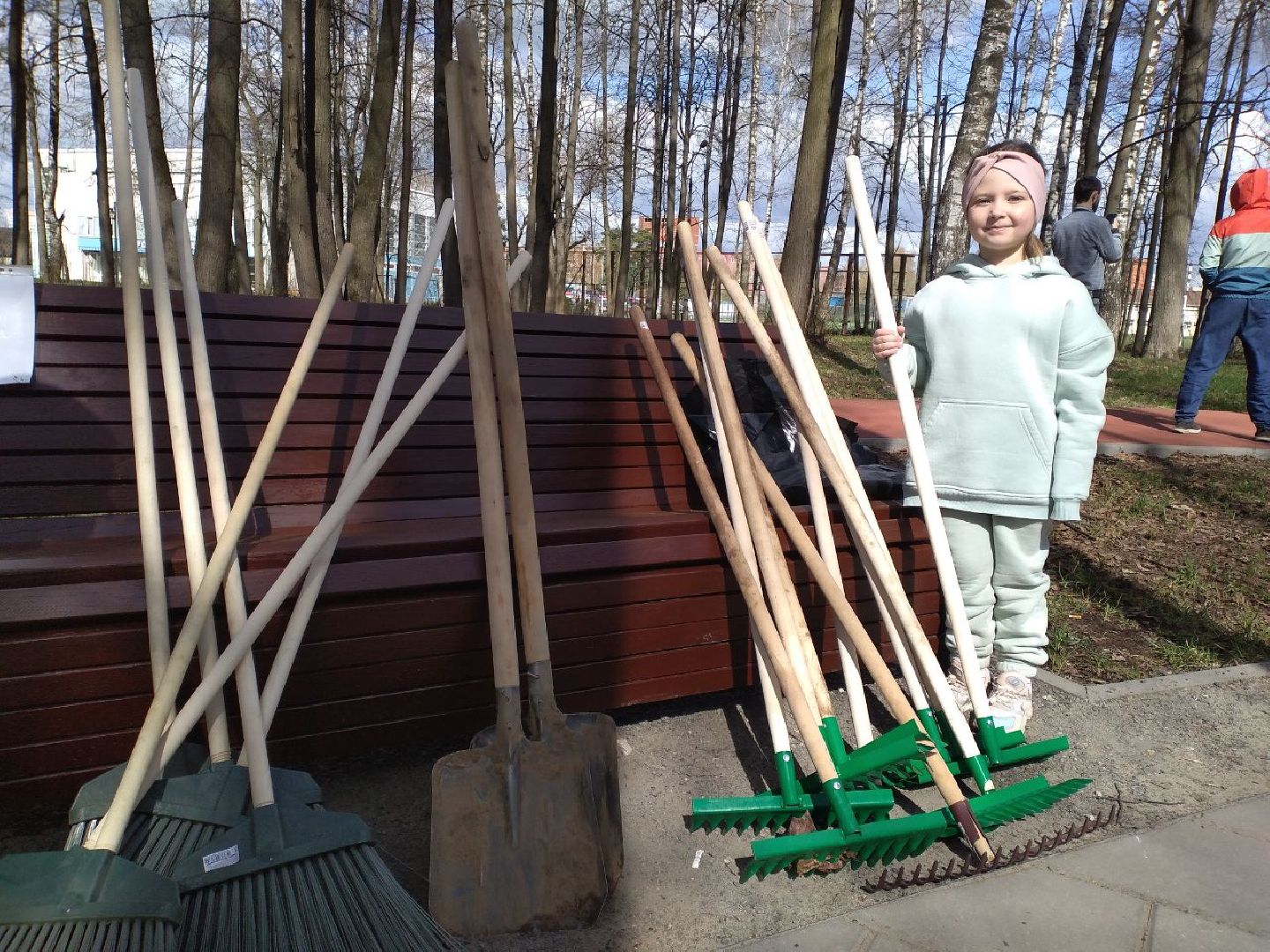 благоустройство, парк, субботник, Лосино-Петровский