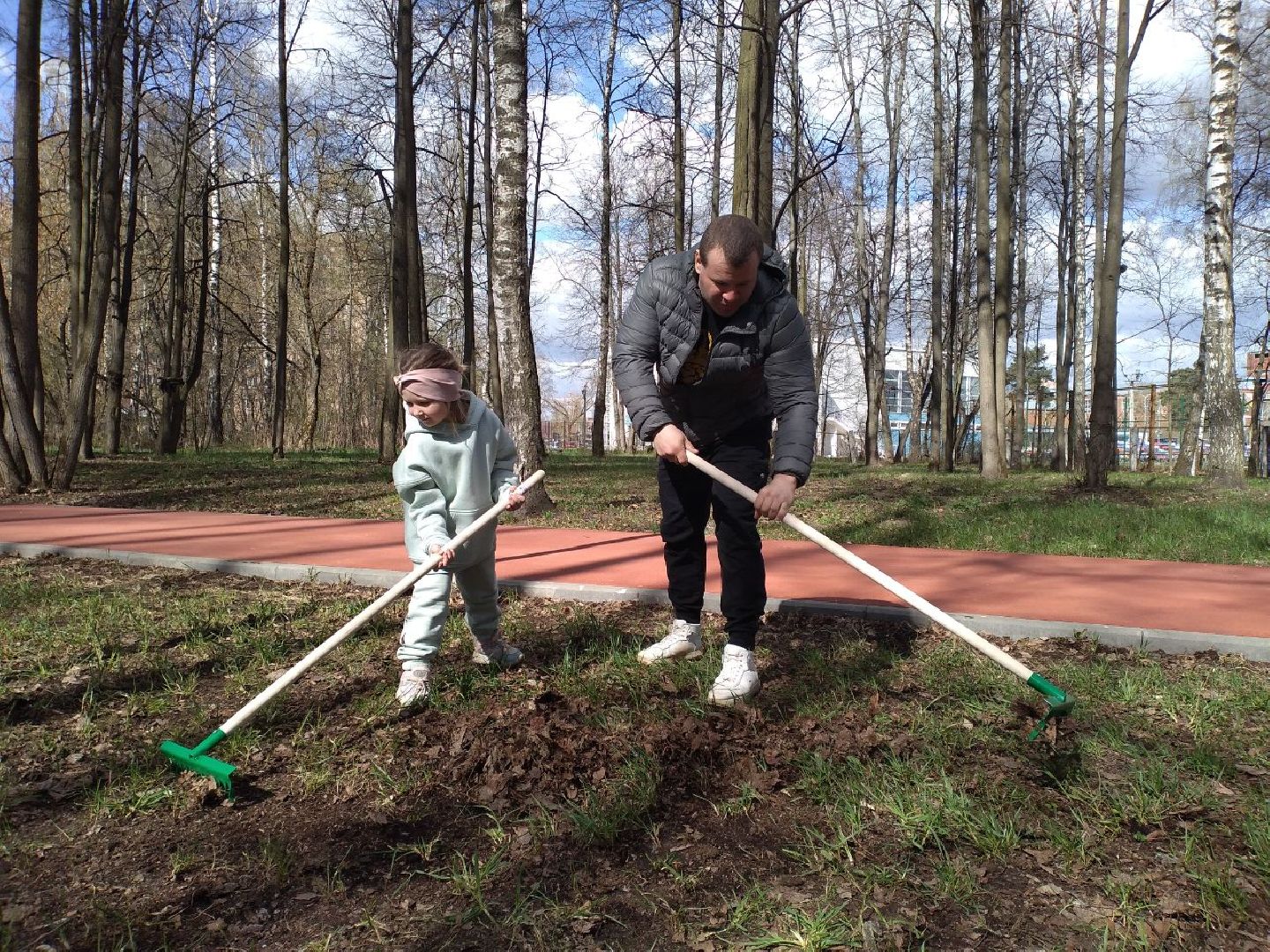 благоустройство, парк, субботник, Лосино-Петровский