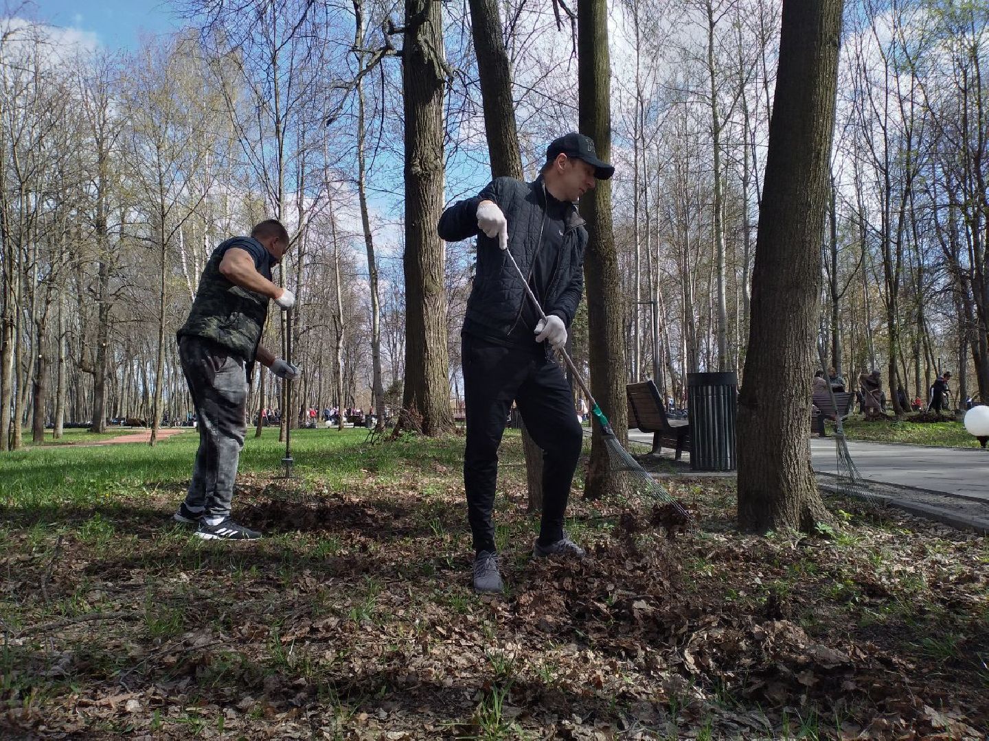 благоустройство, парк, субботник, Лосино-Петровский