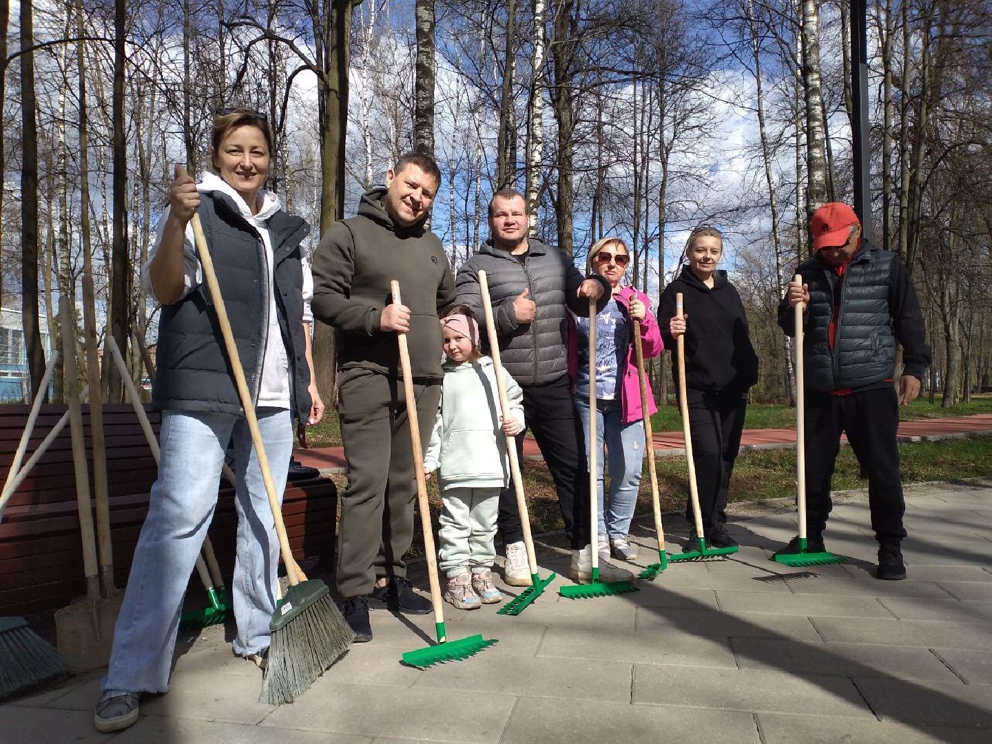 благоустройство, парк, субботник, Лосино-Петровский