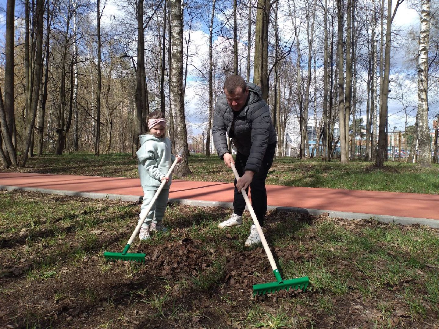 благоустройство, парк, субботник, Лосино-Петровский