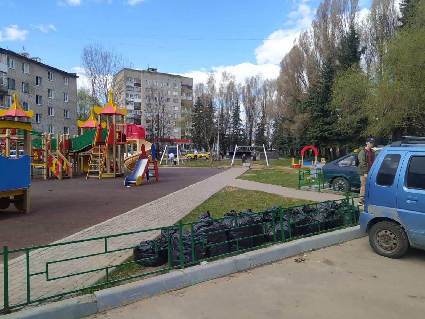 субботник, уборка, Дедовск, скейт парк, детская площадка
