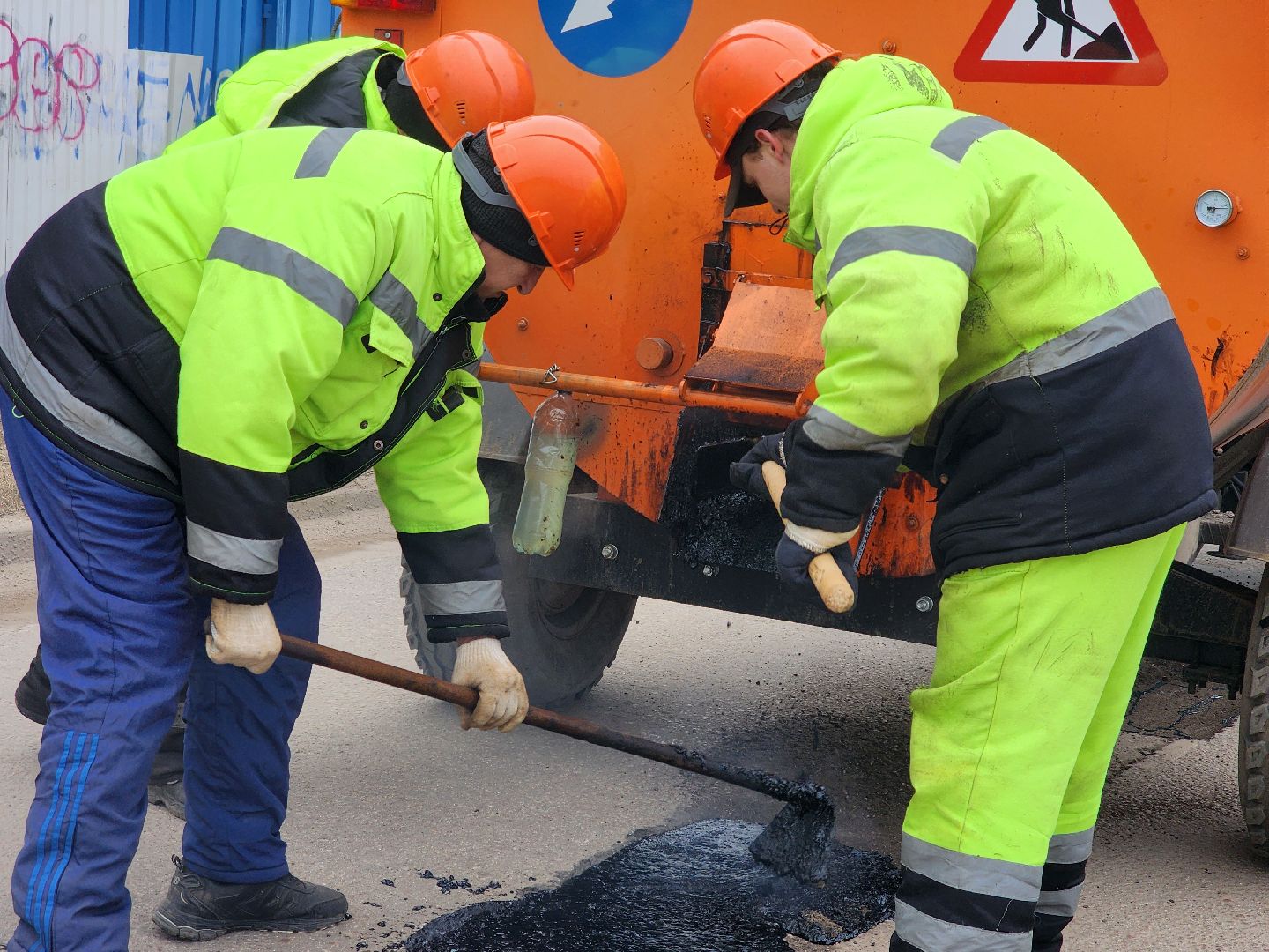 Луховицы, ямочный ремонт дорог, вертикалки