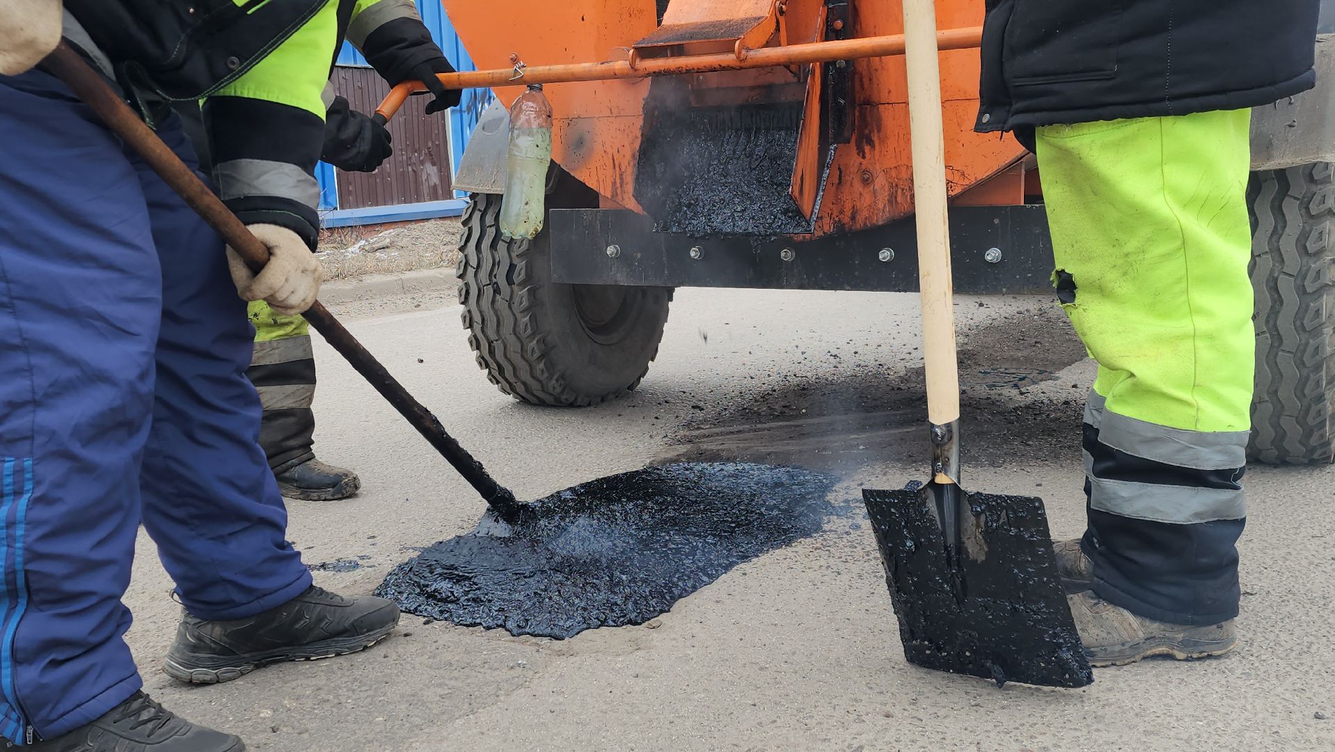 Луховицы, ямочный ремонт дорог, вертикалки