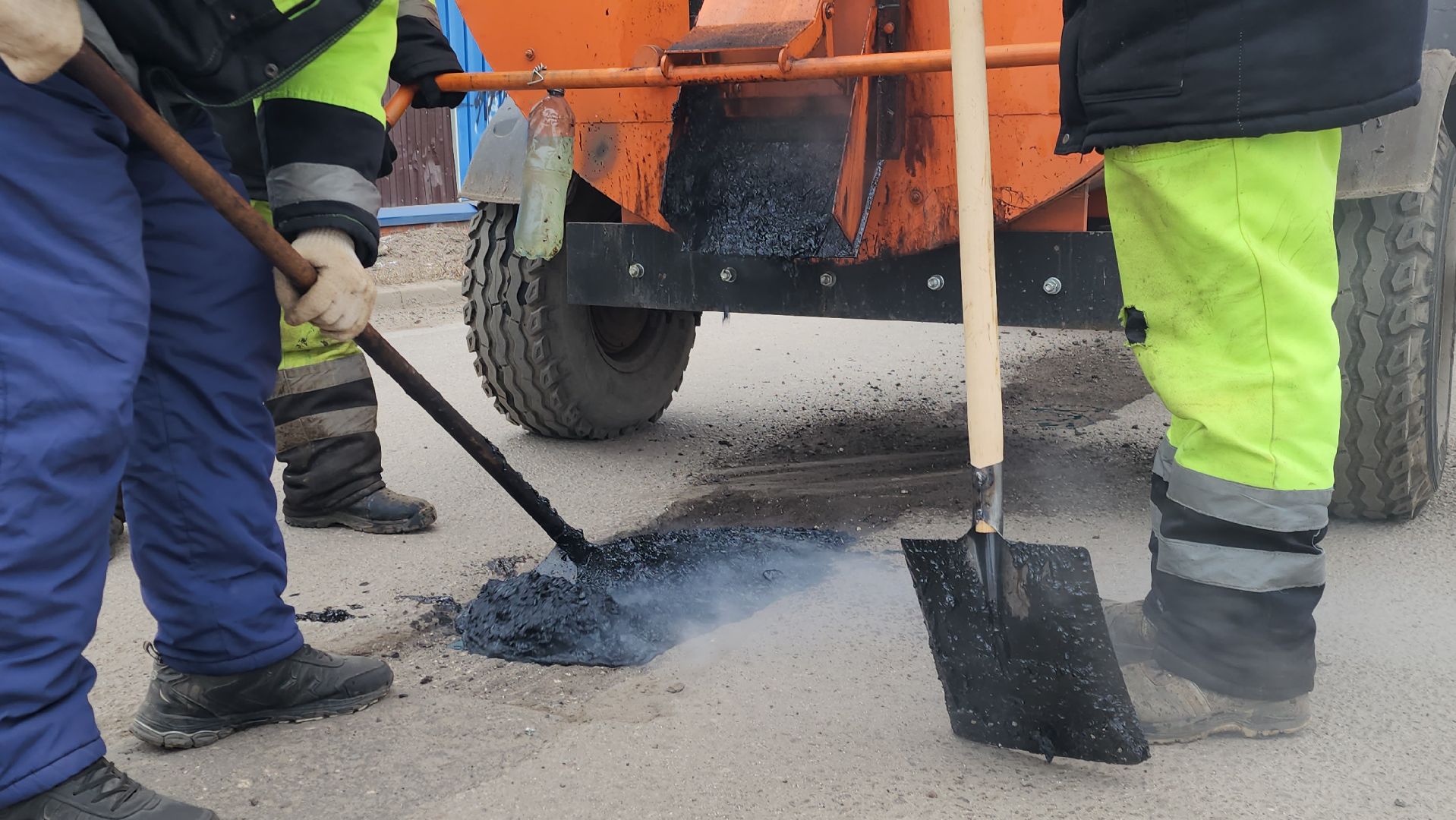 Луховицы, ямочный ремонт дорог, вертикалки