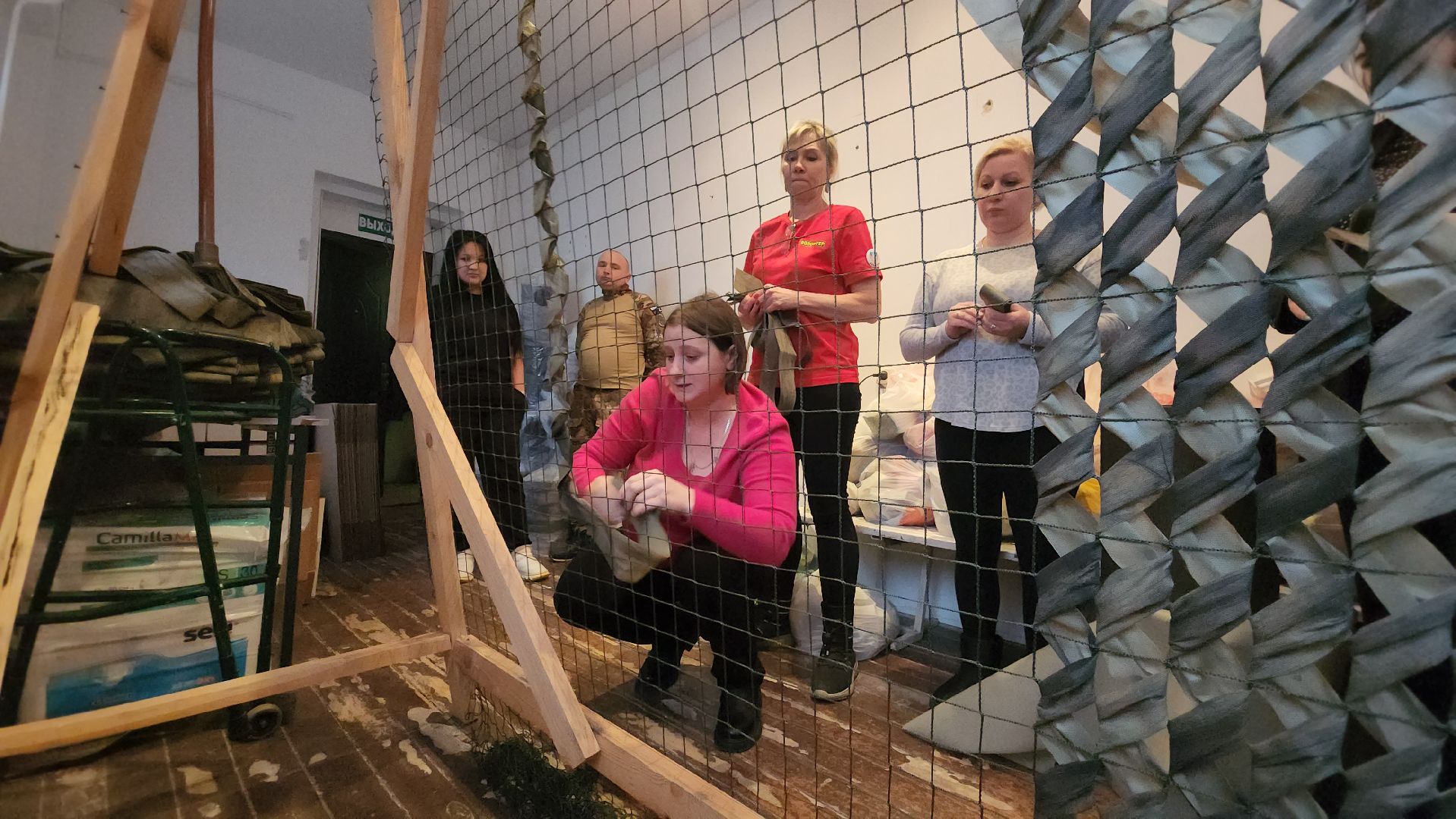 кашира, ожерелье, маскировочные сети, сво, волонтеры, мастер-класс, вертикалки,