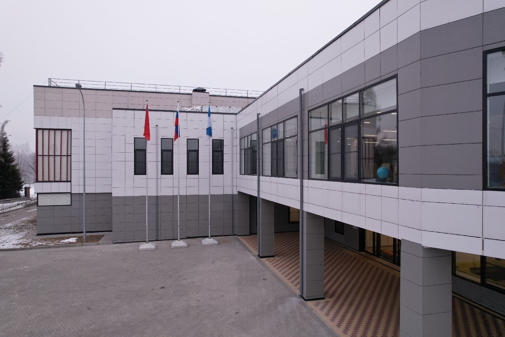 видео с коптера, Физико-математический лицей, сергиев посад,