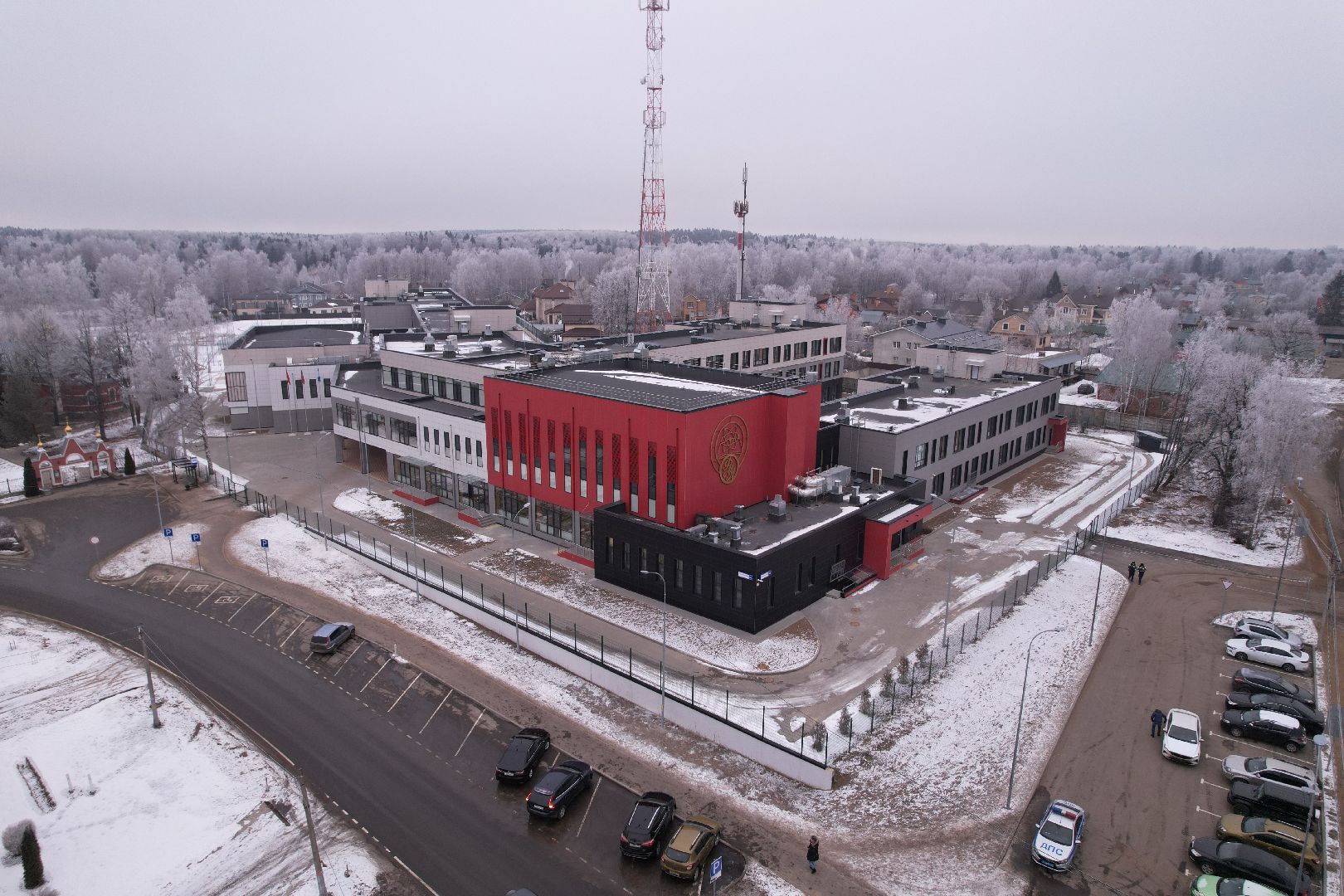 видео с коптера, Физико-математический лицей, сергиев посад,