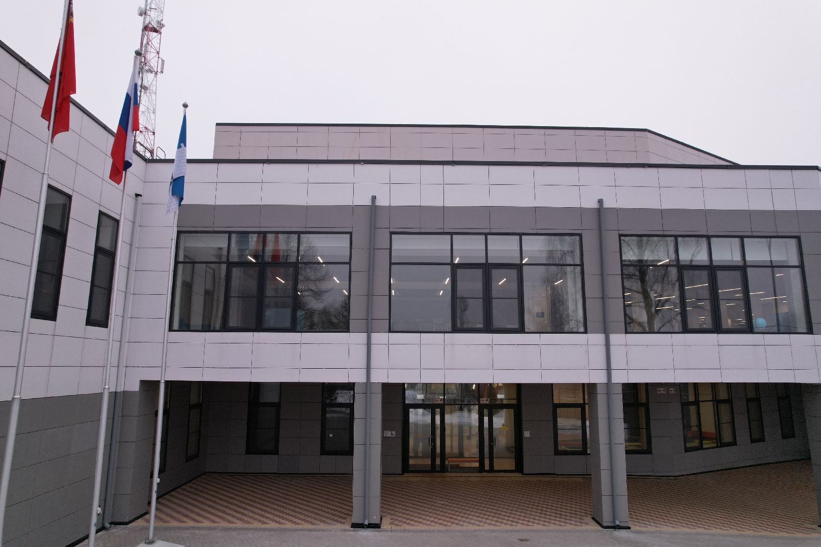 видео с коптера, Физико-математический лицей, сергиев посад,