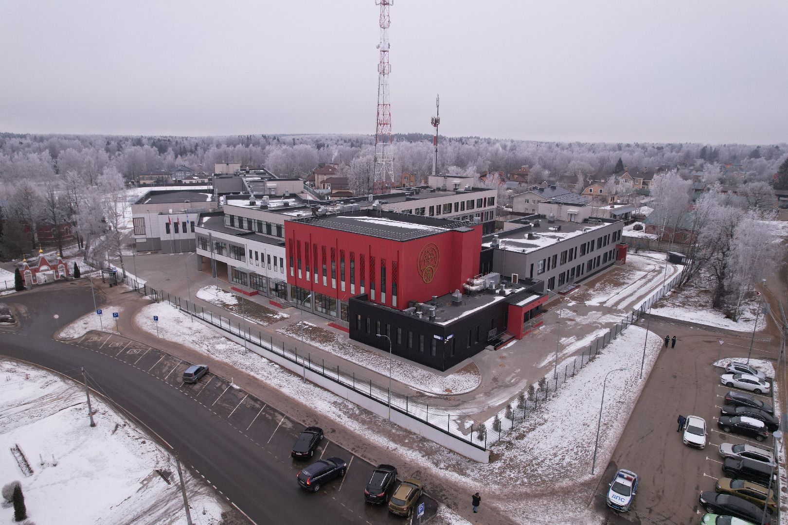 видео с коптера, Физико-математический лицей, сергиев посад,