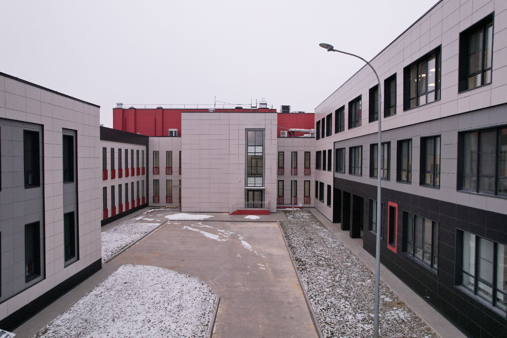 видео с коптера, Физико-математический лицей, сергиев посад,