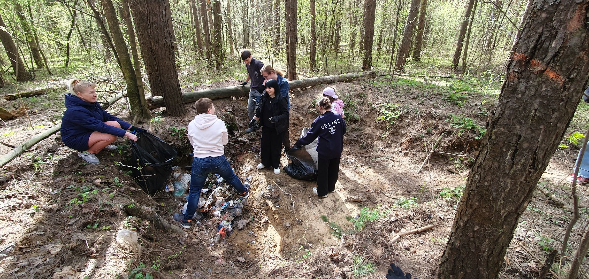 уборка, школьники, субботник, мусор, Котельники