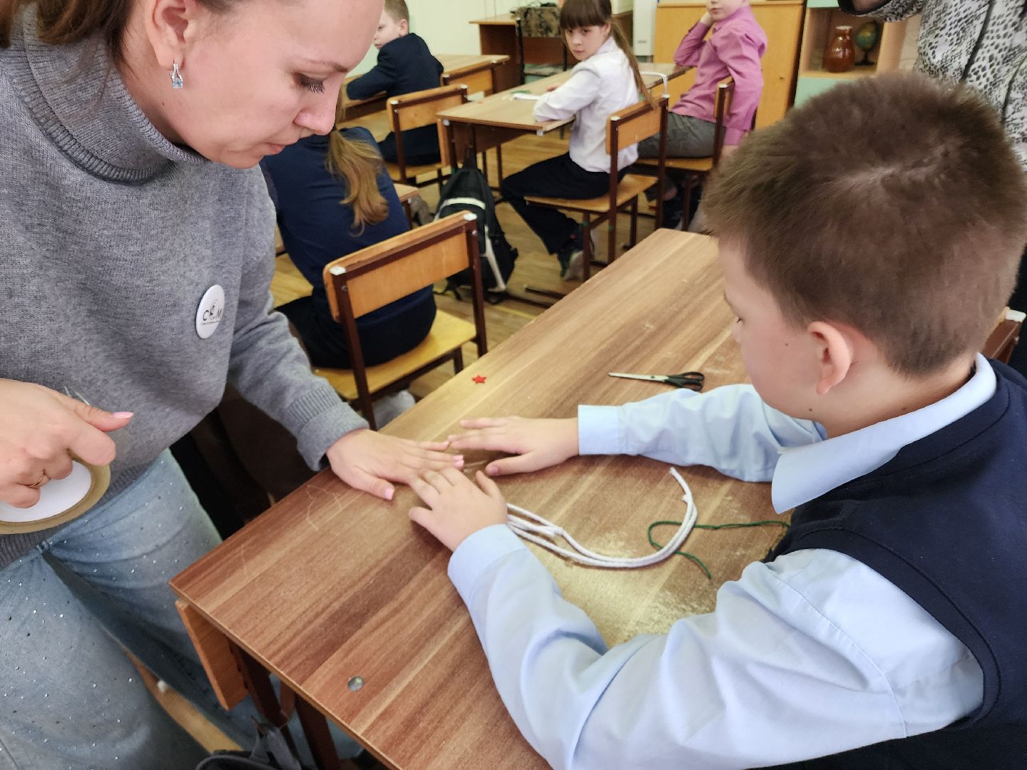 дети, овз, день защитника отечества, школа-интернат, шатура, шатурский округ, мастер-класс,