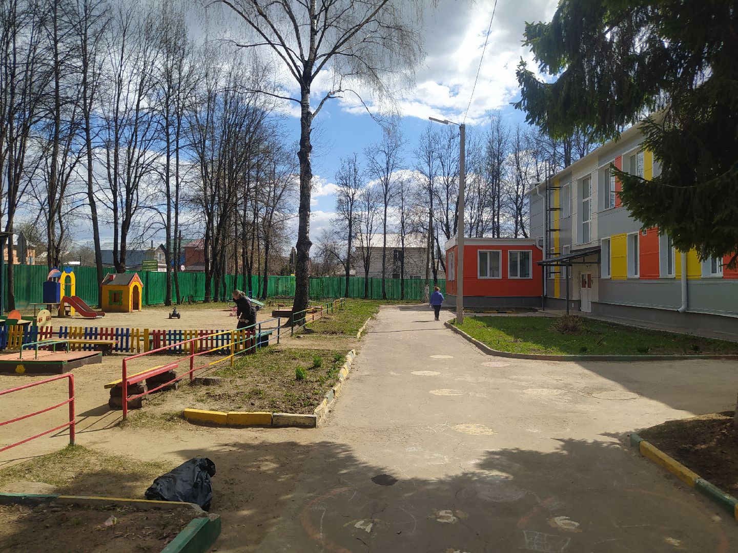 Дедовск, субботник, детский сад, уборка