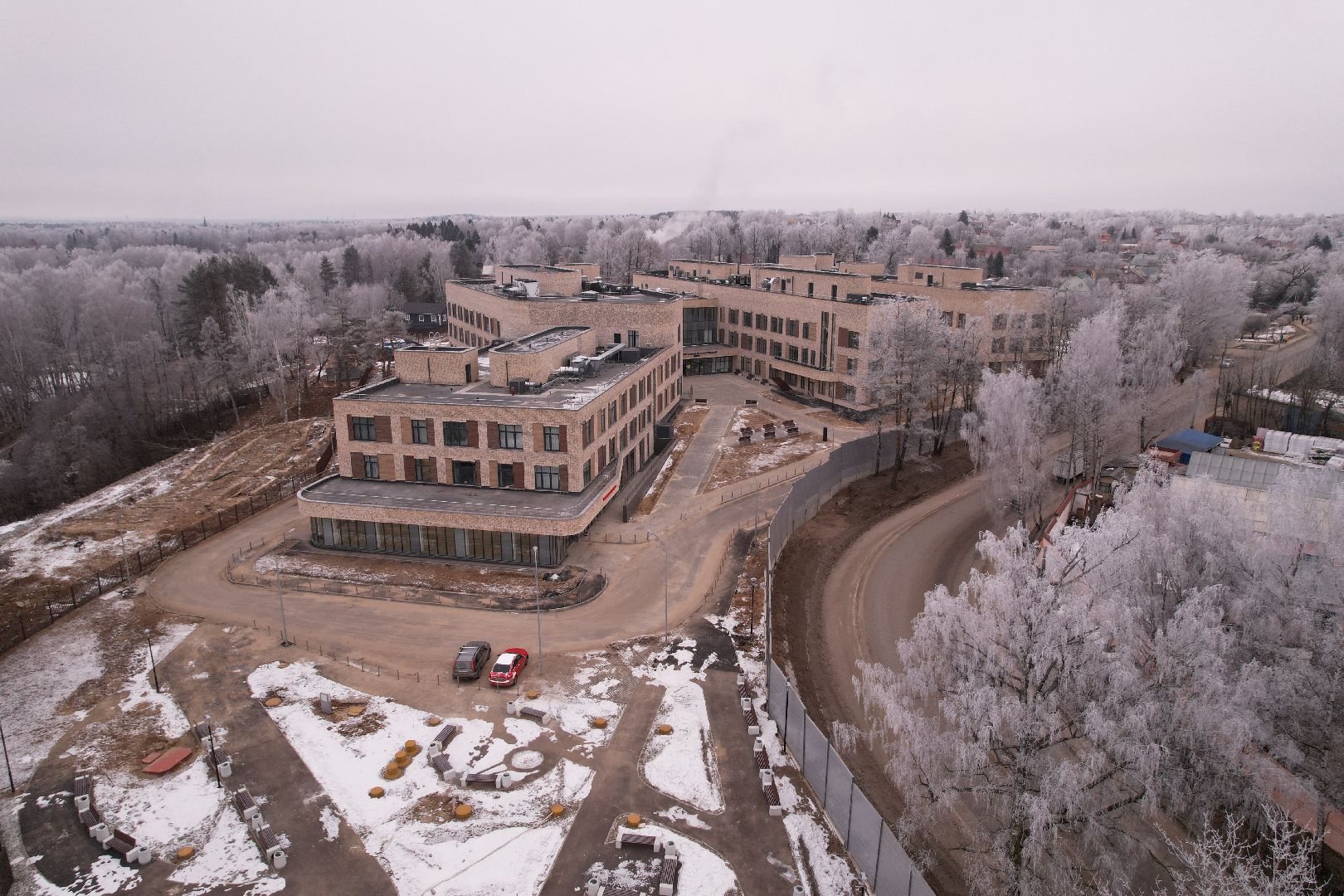 видео с коптера, хотьково, медицина,