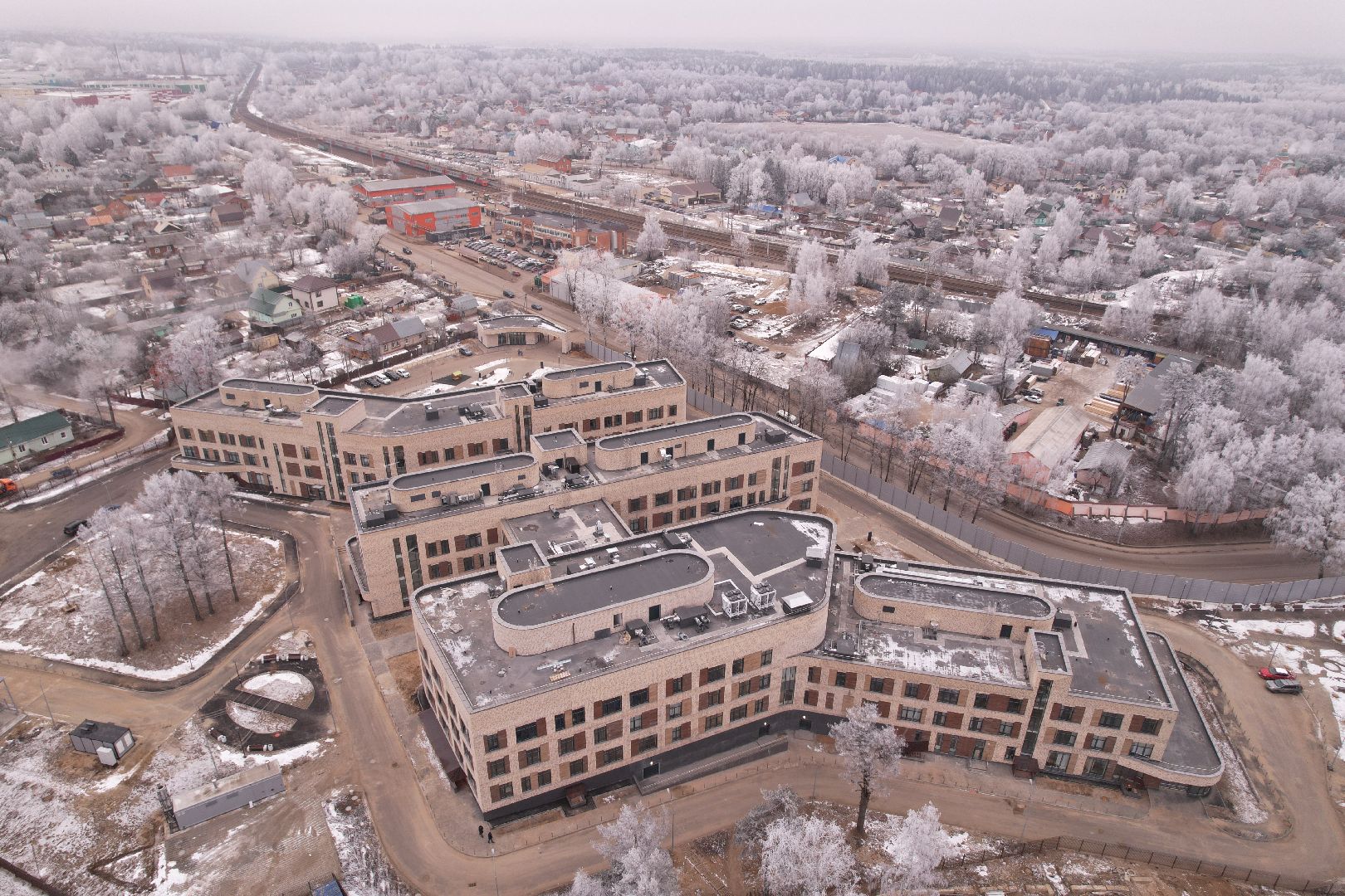 видео с коптера, хотьково, медицина,