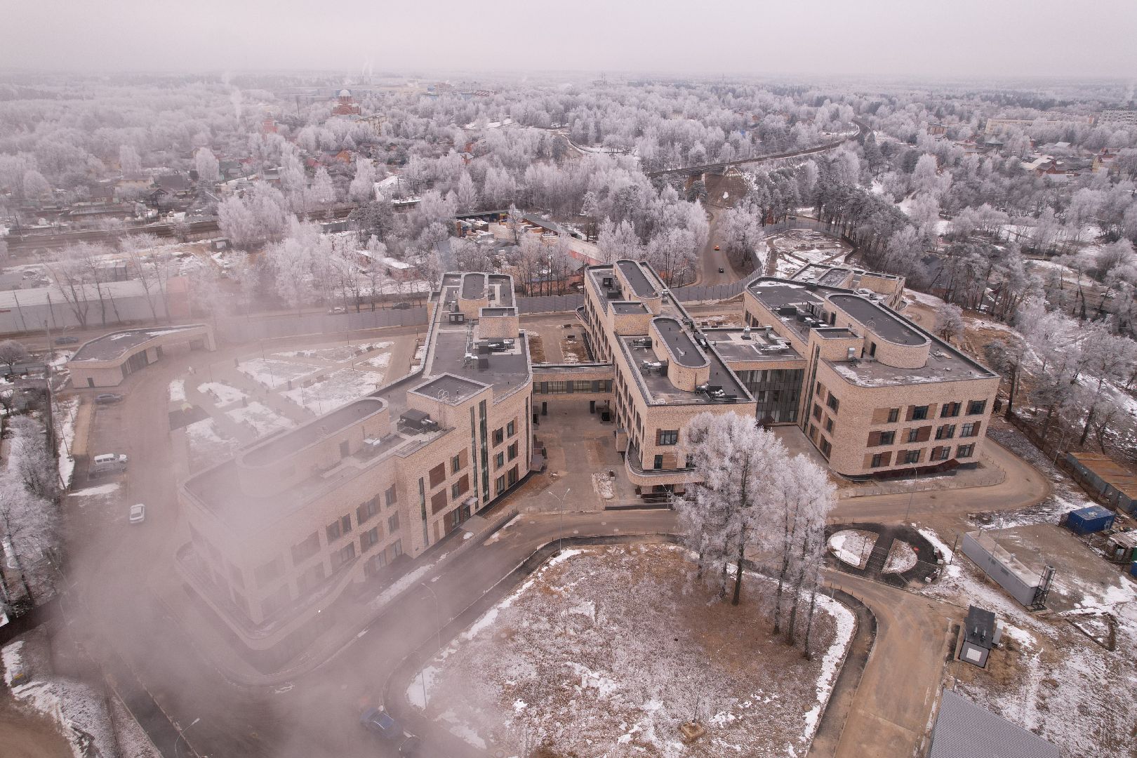 видео с коптера, хотьково, медицина,