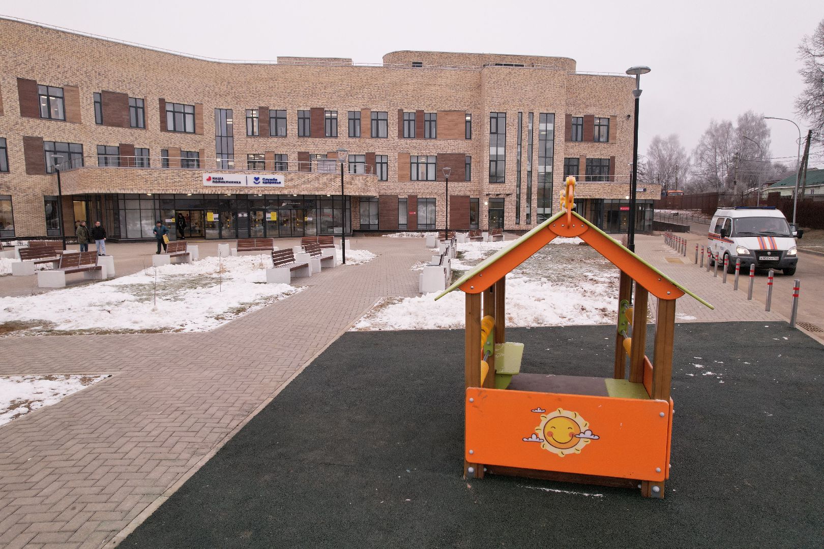 видео с коптера, хотьково, медицина,