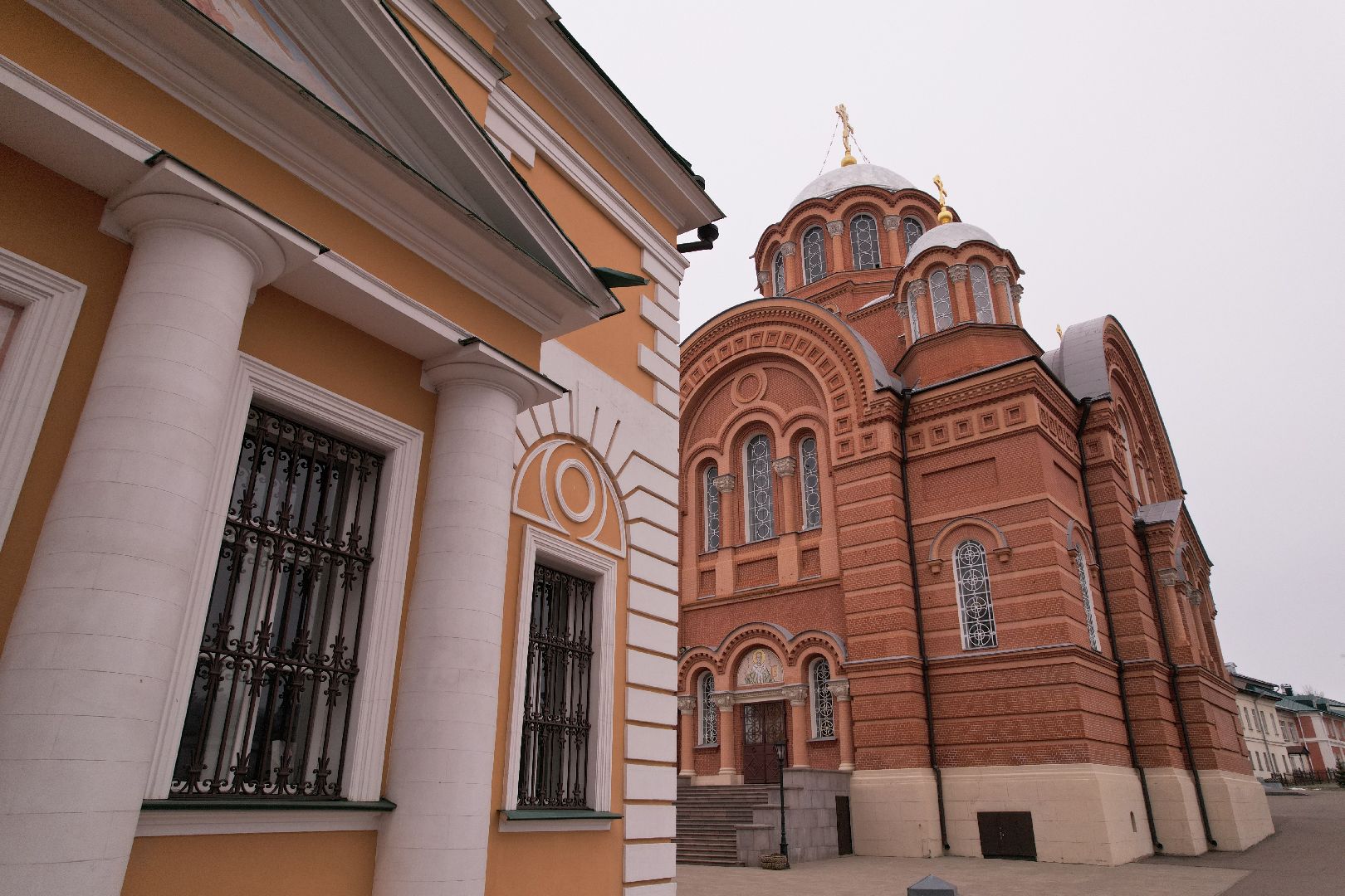 видео с коптера, женский монастырь, хотьково, школа-пансион,