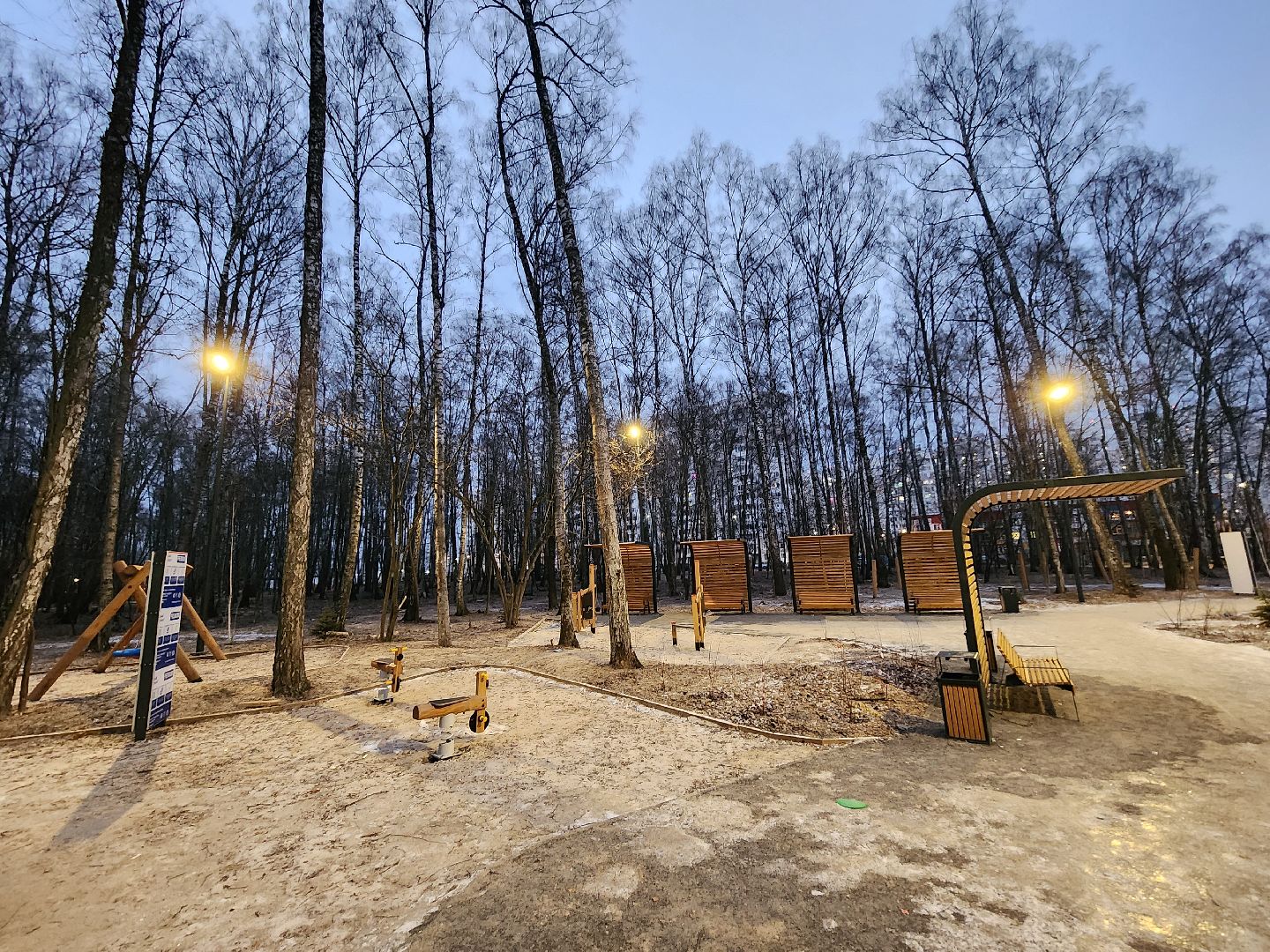 Чехов, микрорайон Губернский, лесопарк, строительство, благоустройство, наружное освещение, уличное освещение, фонари,