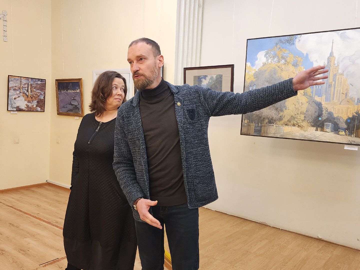 фрязино, художественная выставка, картины, художники,