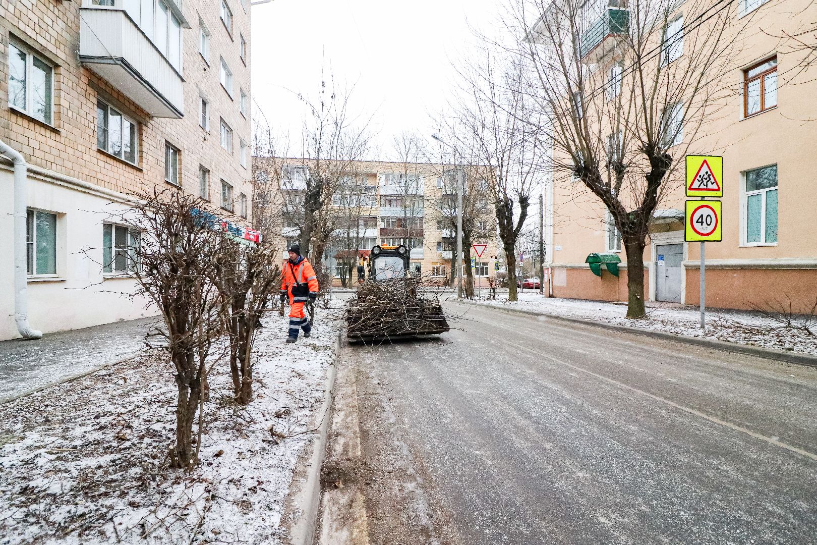 Клин, общество, ЖКХ, уборка веток, вертикалки, уборка смета,
