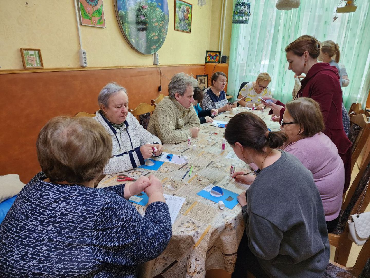 солнечногорск, мастер-класс, люди с овз, создание открыток, вертикалки,