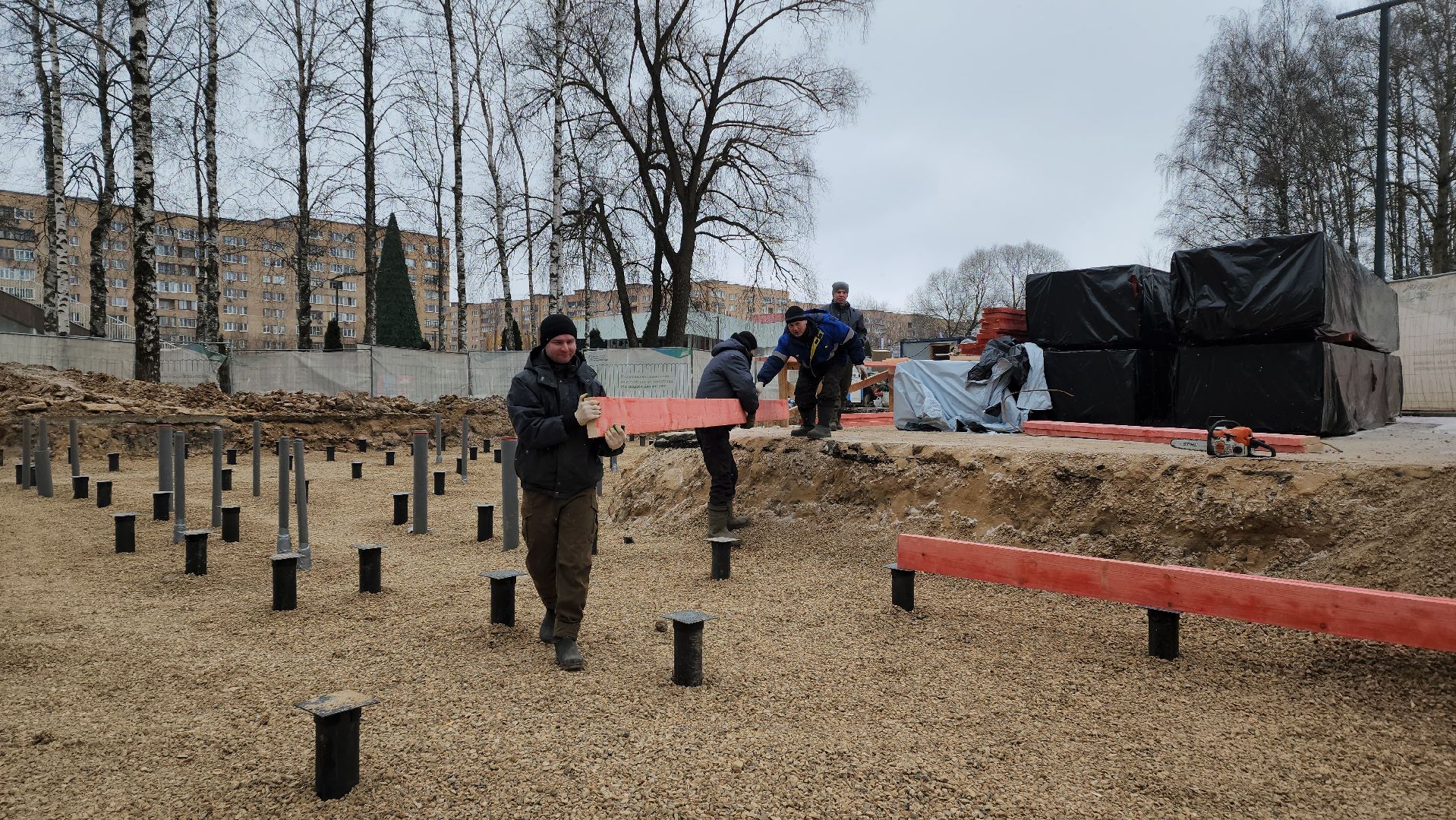 Павильон кафе, Лобня, Парк, вертикалки,