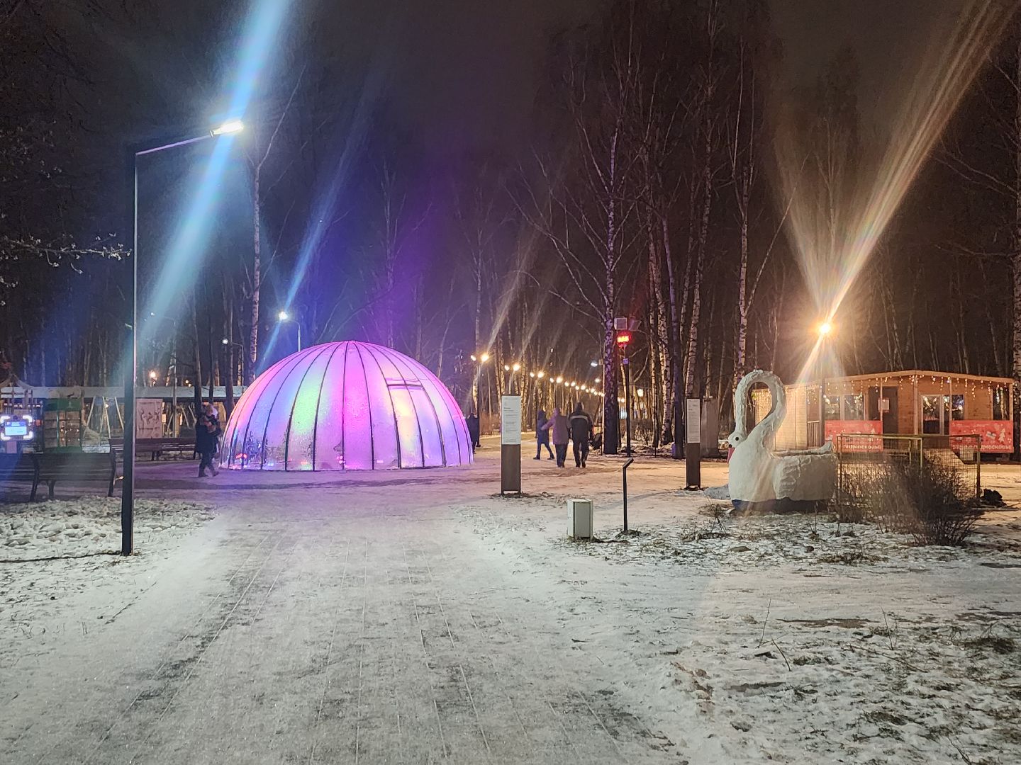 долгопрудный, центральный парк, фонтан, купол, арт-объект, ночное освещение, вертикалки,