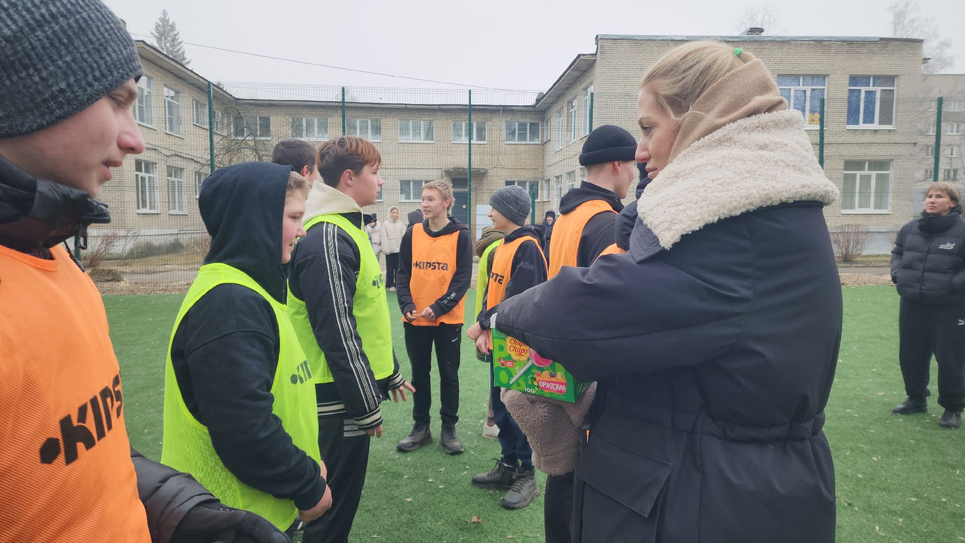 дети, школа-интернат, зимние забавы, спортивное мероприятие,